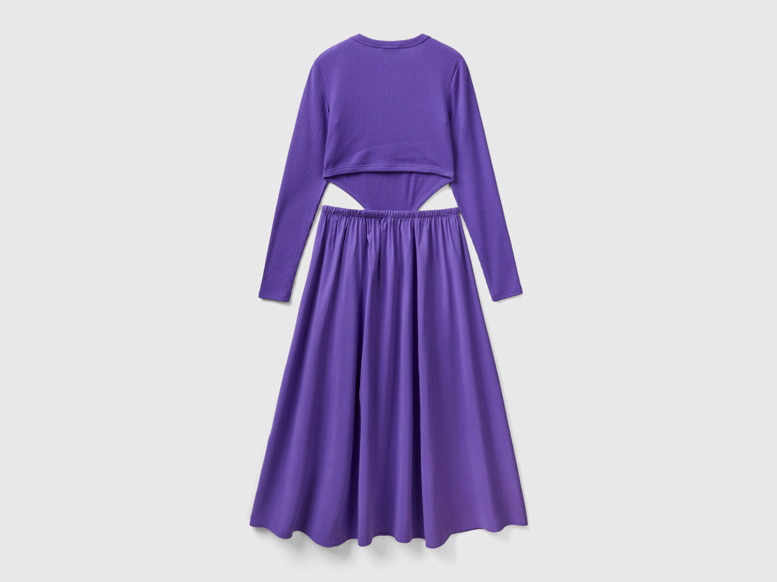 Vestito lungo cut out da donna lavanda 2 | Benetton Outlet