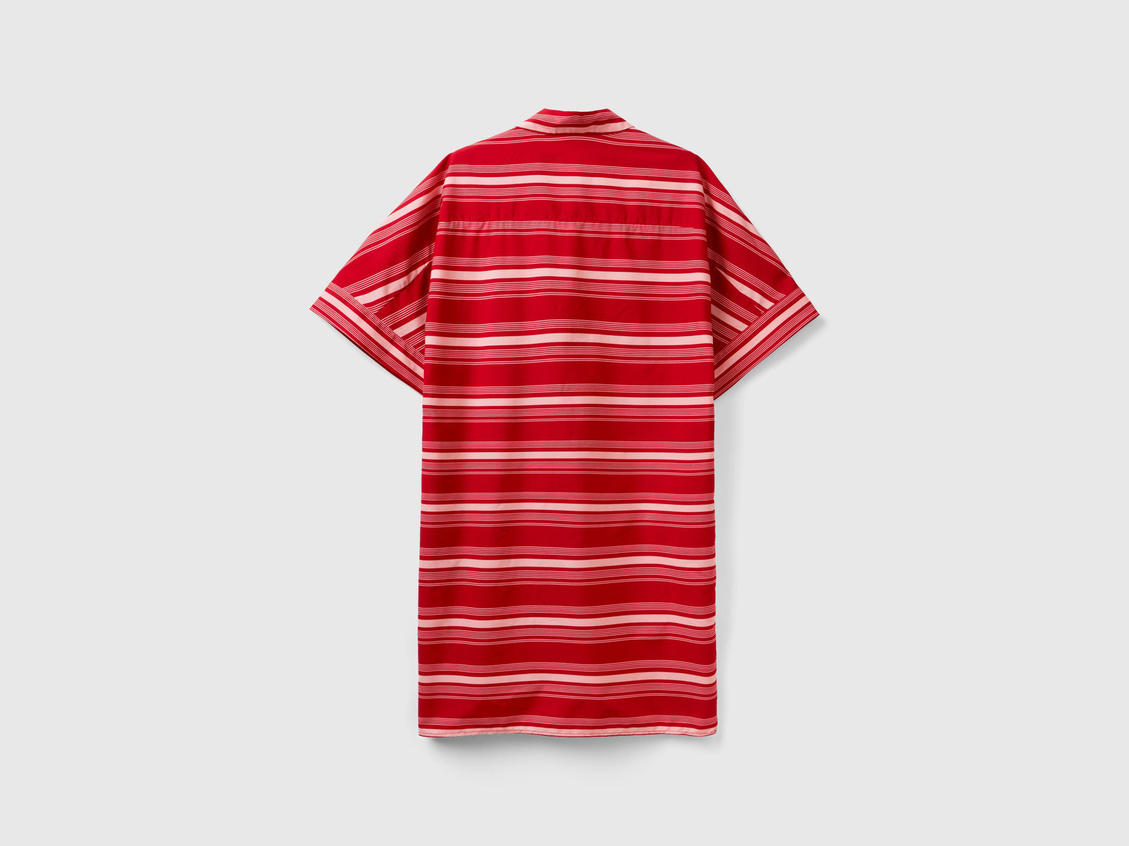 Vestito camicia a righe da donna rosso 2 | Benetton Outlet