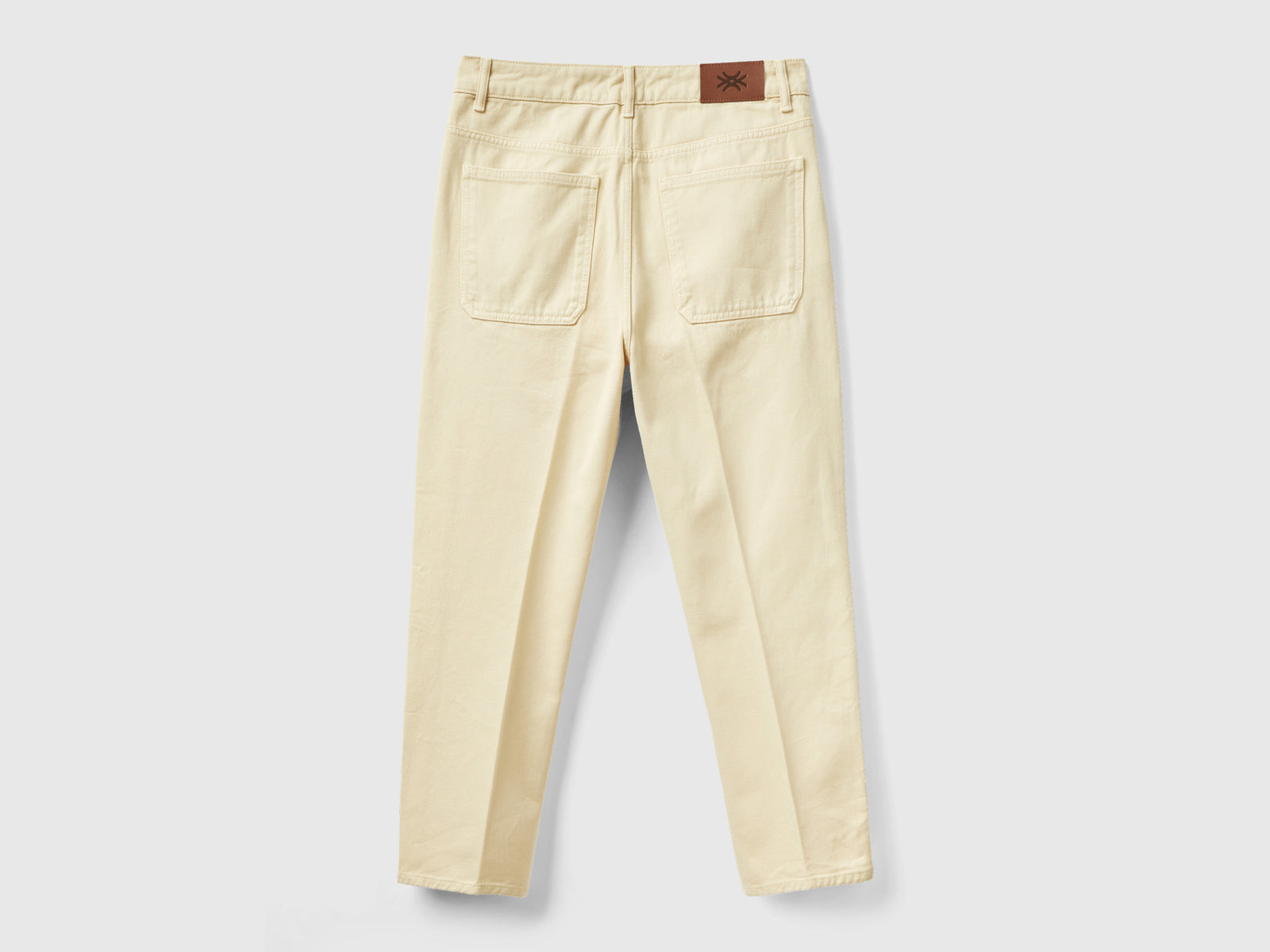 Pantaloni con pinces in cotone da uomo beige 2 | Benetton Outlet