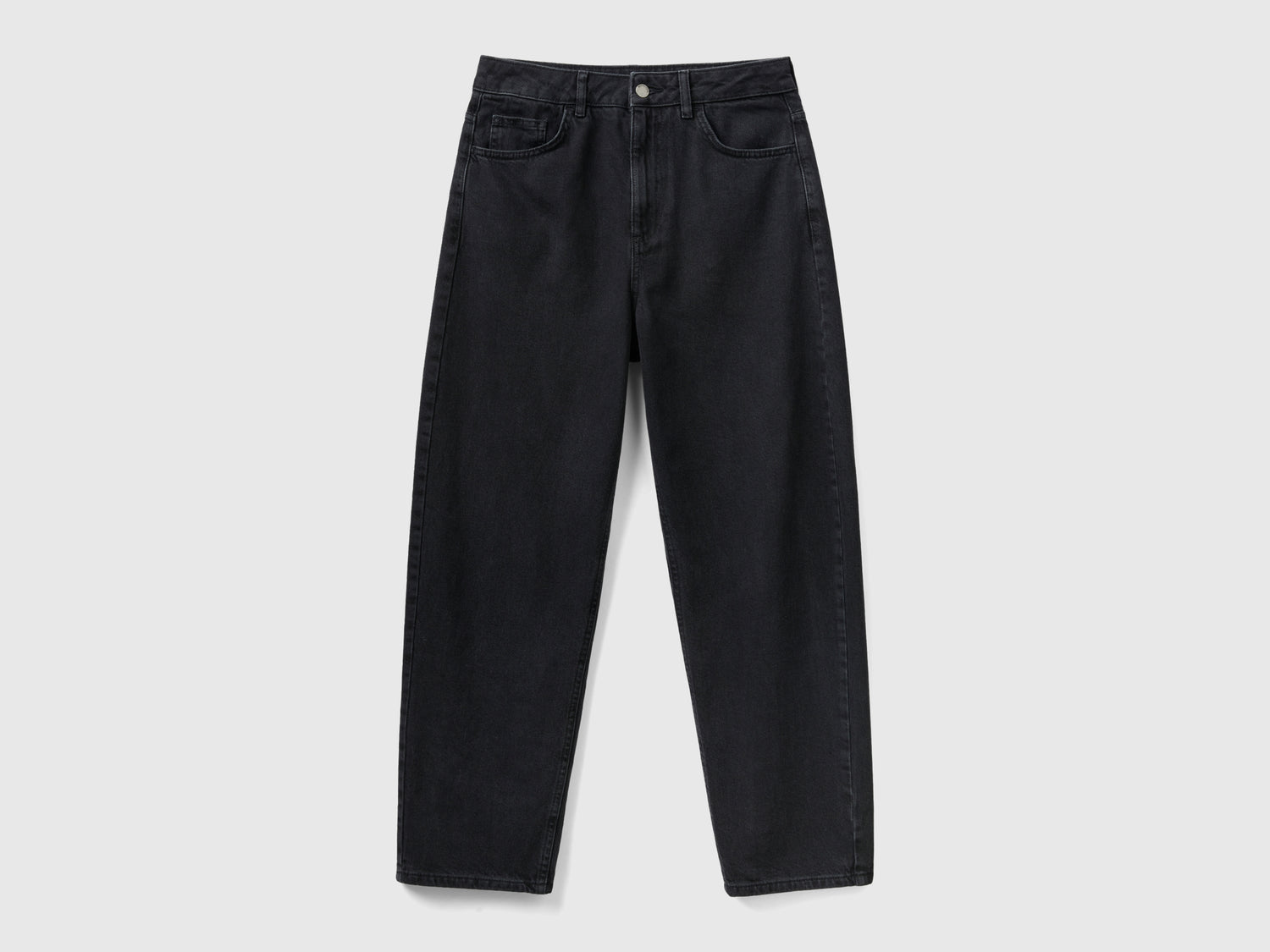 Jeans balloon fit da donna nero | Benetton Outlet