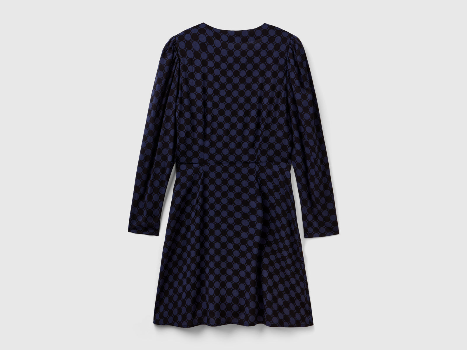 Abito fantasia in viscosa da donna blu scuro 2 | Benetton Outlet