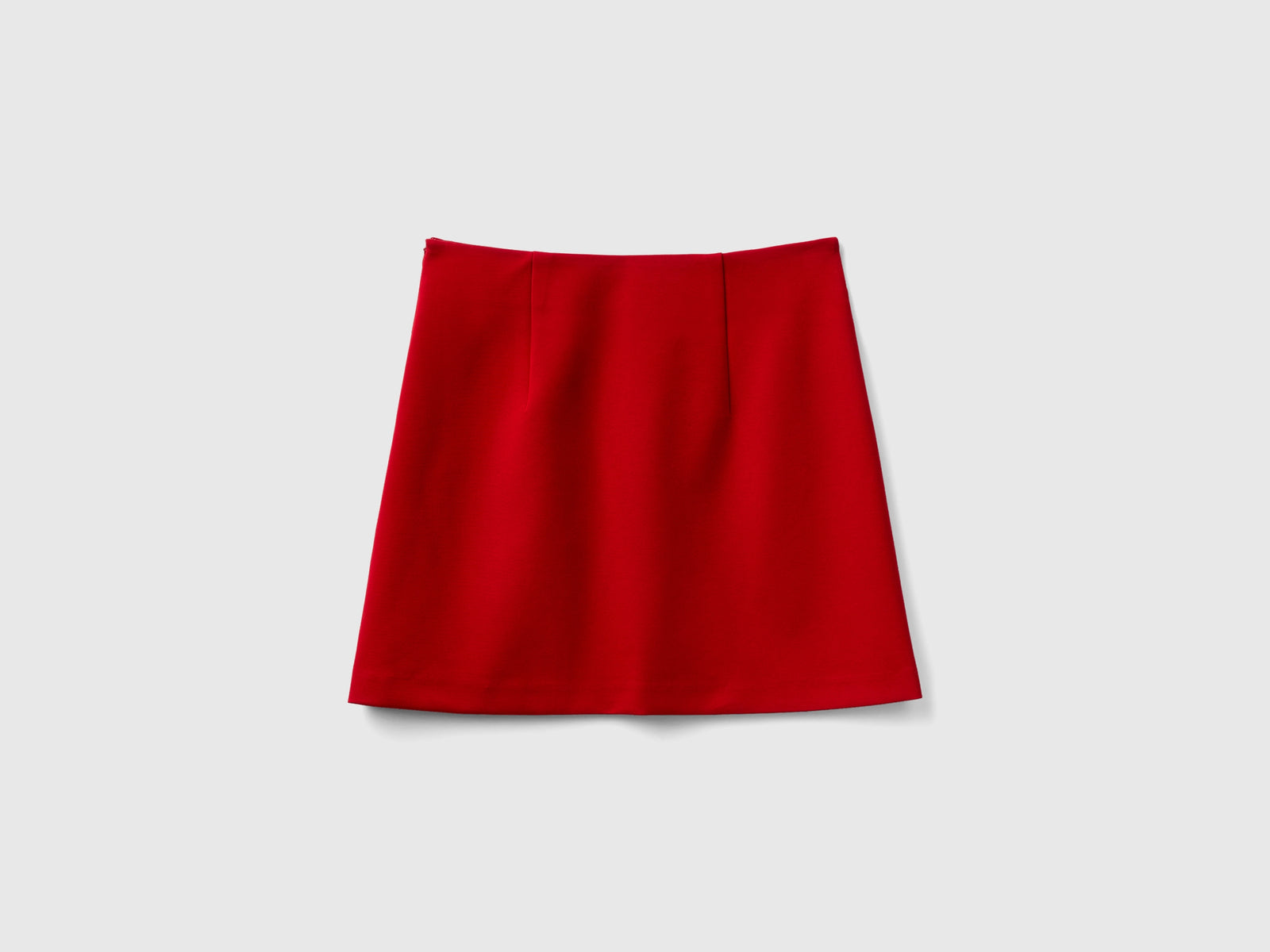 Minigonna in misto viscosa da donna rosso 2 | Benetton Outlet