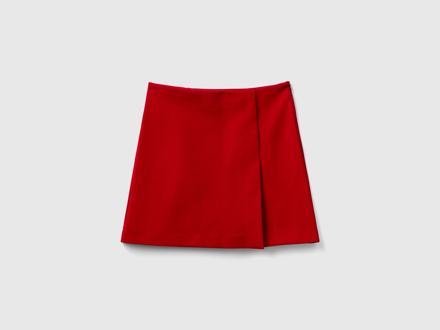 Minigonna in misto viscosa da donna rosso | Benetton Outlet