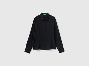Camicia sfiancata in viscosa