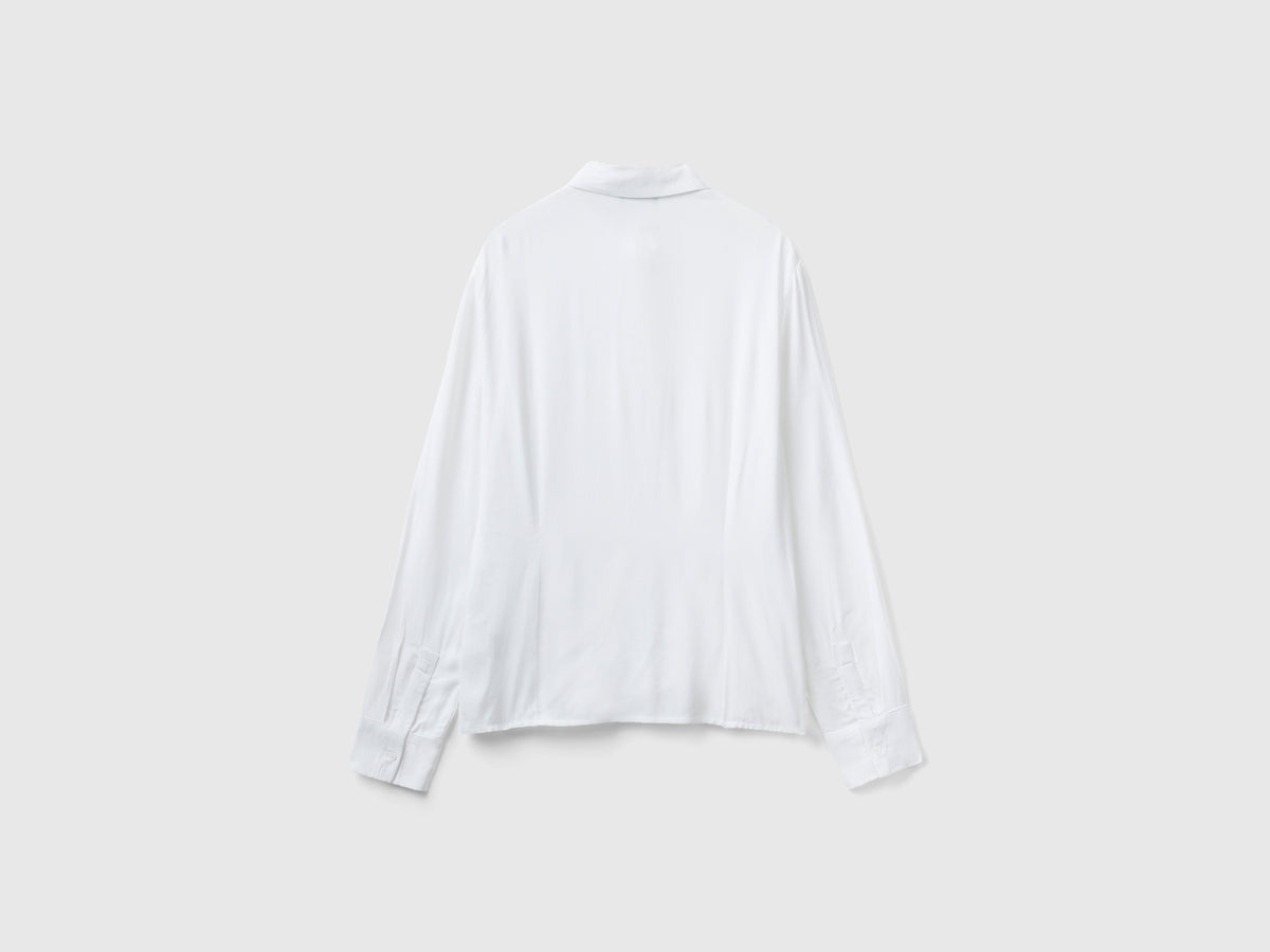 Camicia sfiancata in viscosa