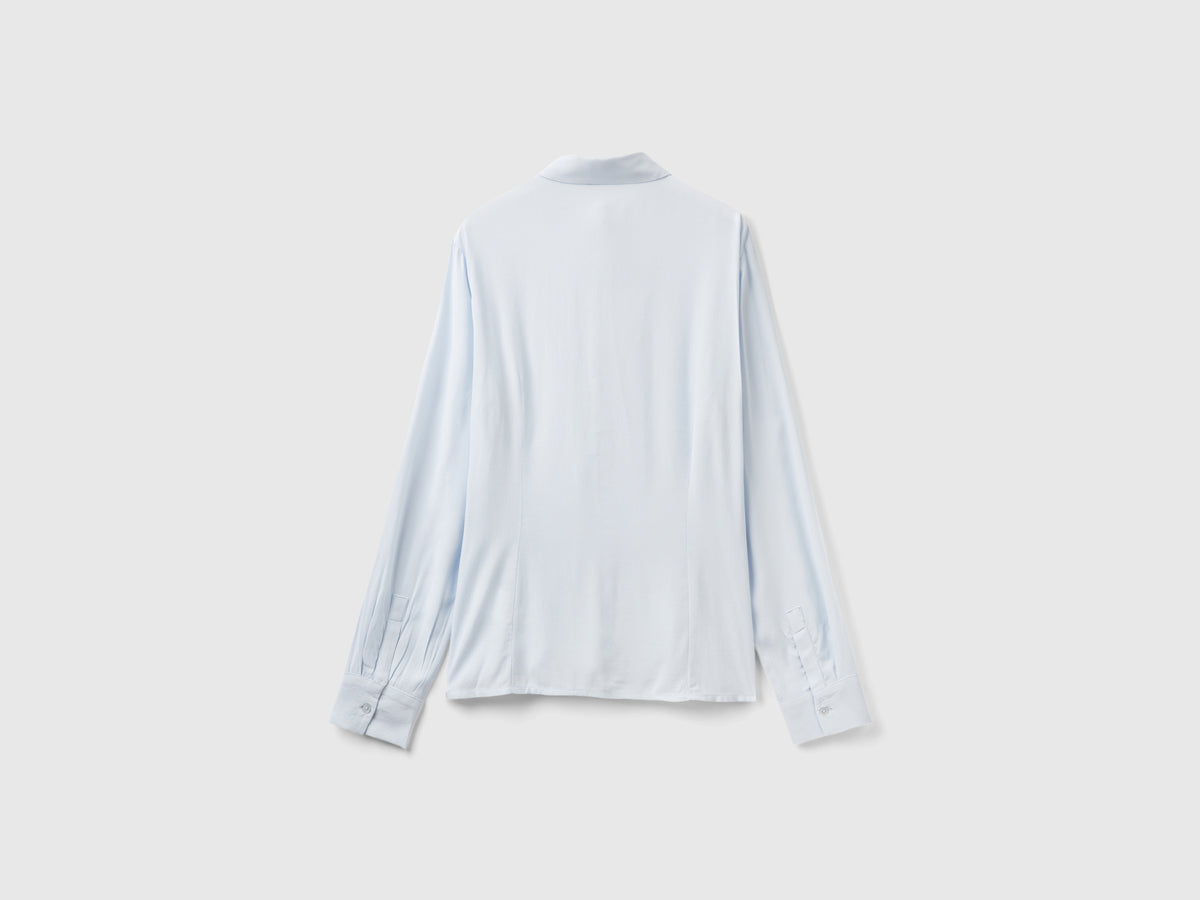 Camicia sfiancata in viscosa