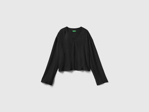 Blusa con scollo a V