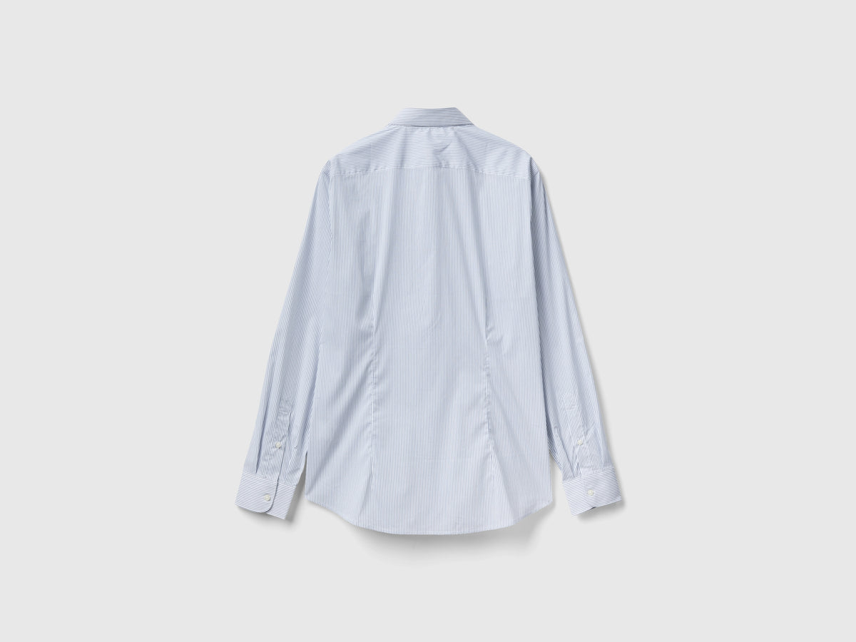Camicia slim fit in misto cotone stretch
