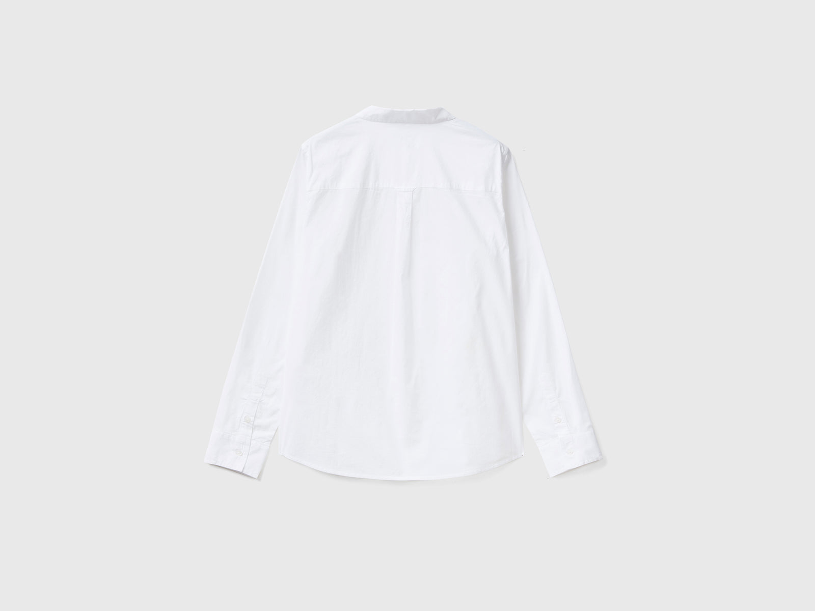 Camicia in cotone leggero da donna bianco 2 | Benetton Outlet