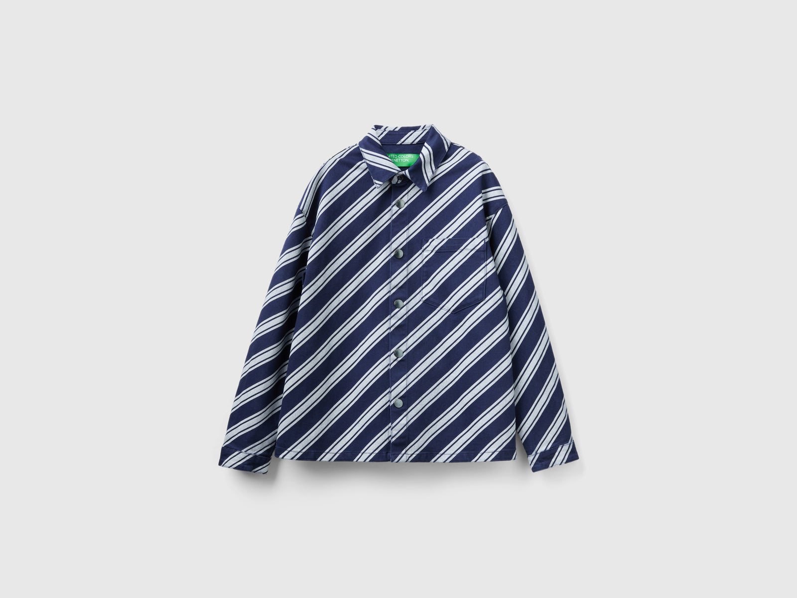 Camicia a righe regimental da uomo multi-color | Benetton Outlet