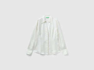 Camicia in raso slim fit