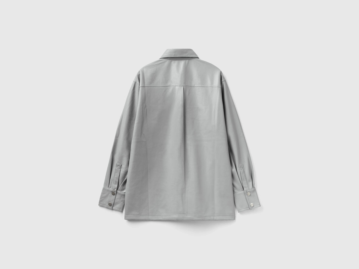Camicia in tessuto spalmato