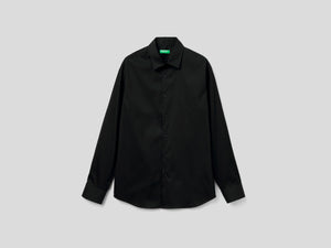 Camicia slim fit tinta unita
