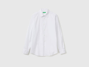 Camicia slim fit tinta unita