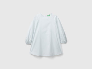 Blusa girocollo con manica 3/4