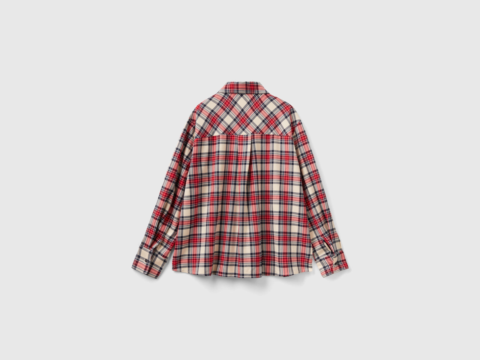 Camicia tartan boxy fit da donna multi-color 2 | Benetton Outlet
