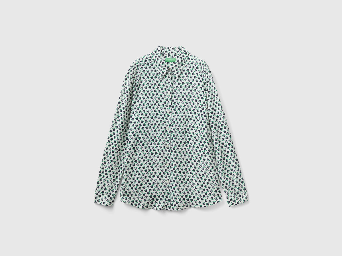 Camicia fantasia in viscosa