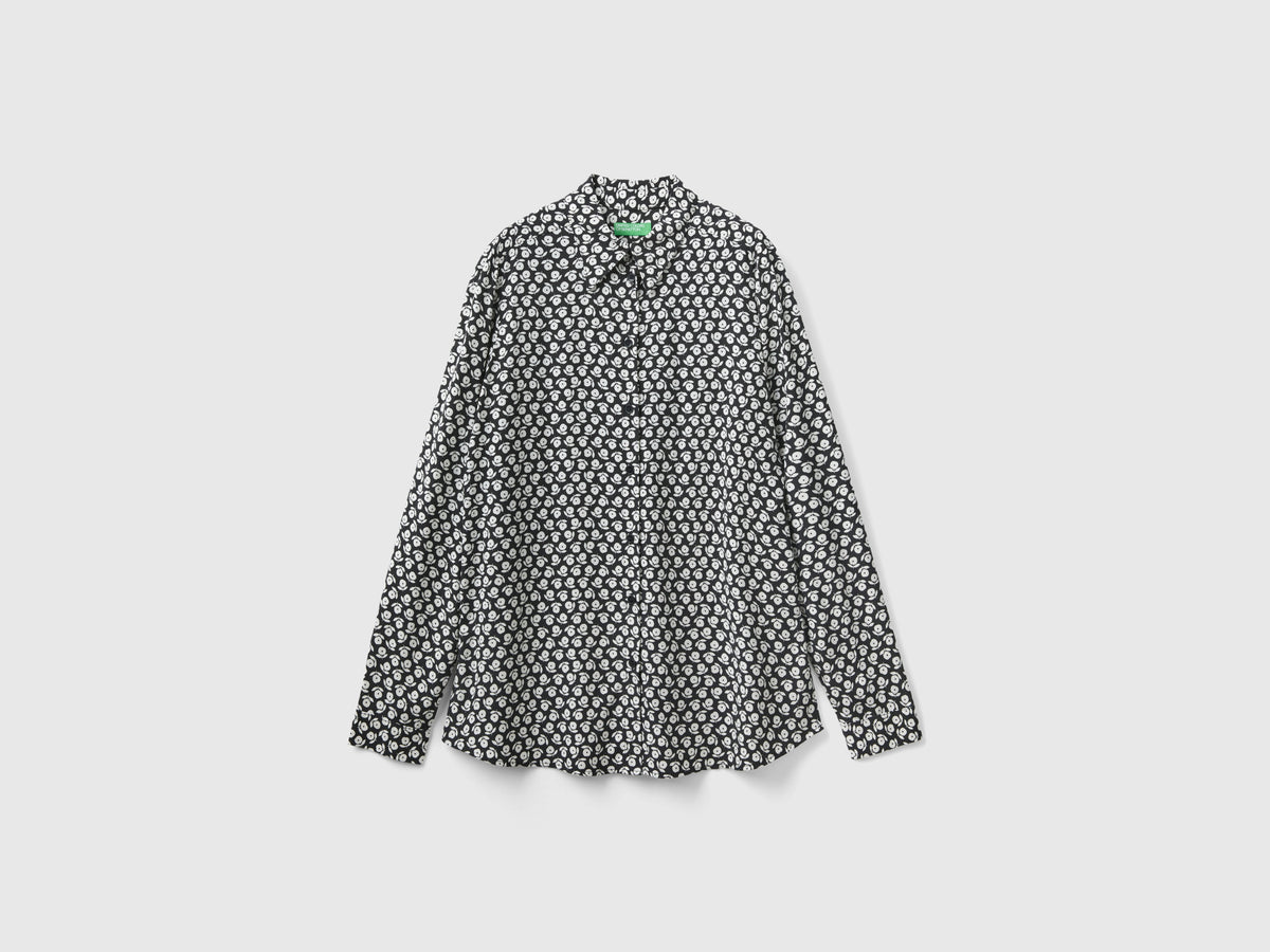 Camicia fantasia in viscosa