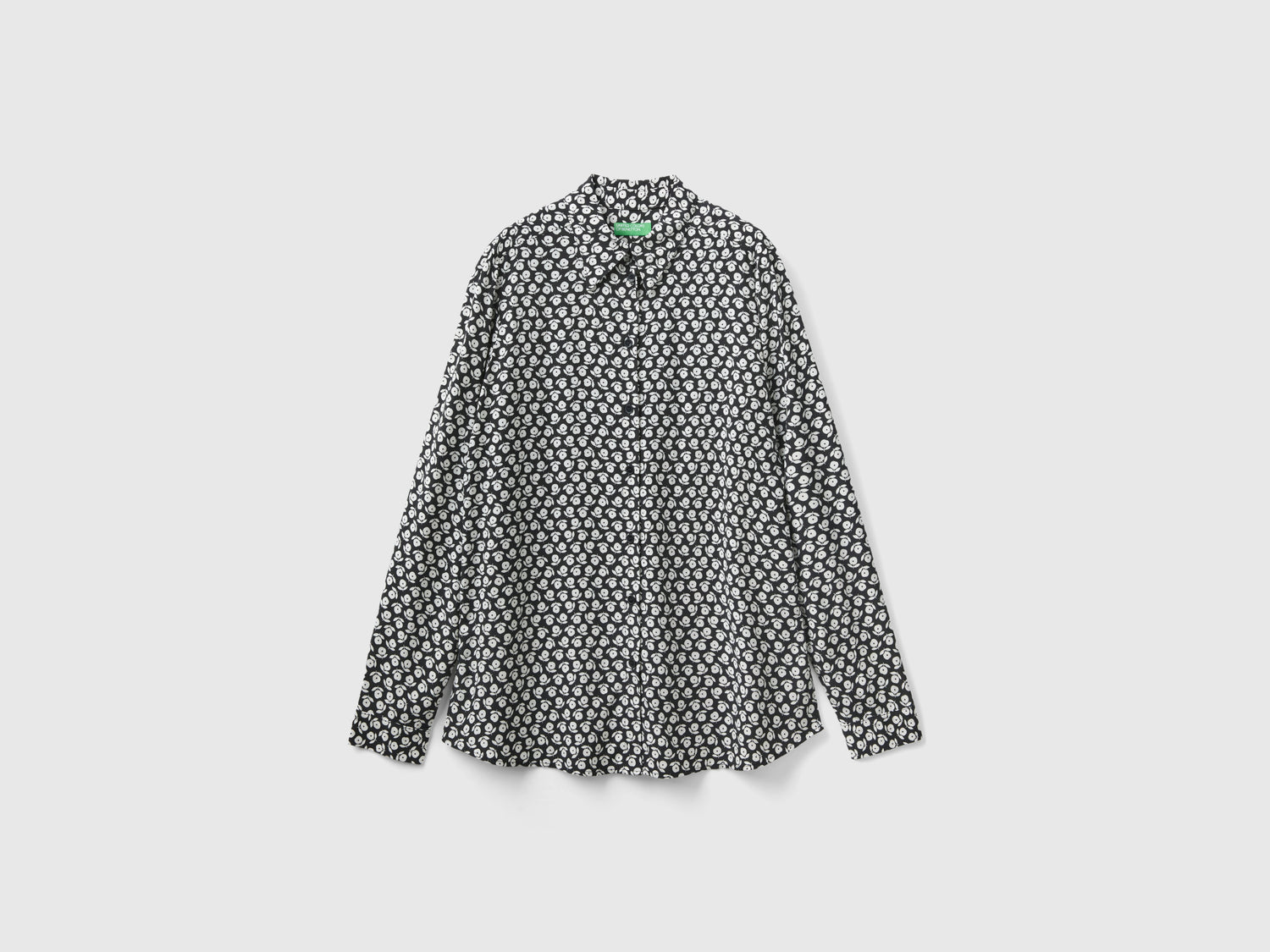 Camicia fantasia in viscosa da donna multi-color | Benetton Outlet