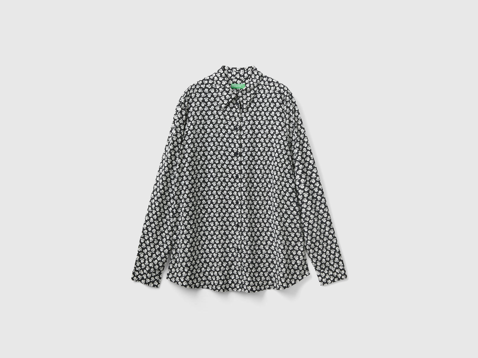 Camicia fantasia in viscosa da donna multi-color | Benetton Outlet