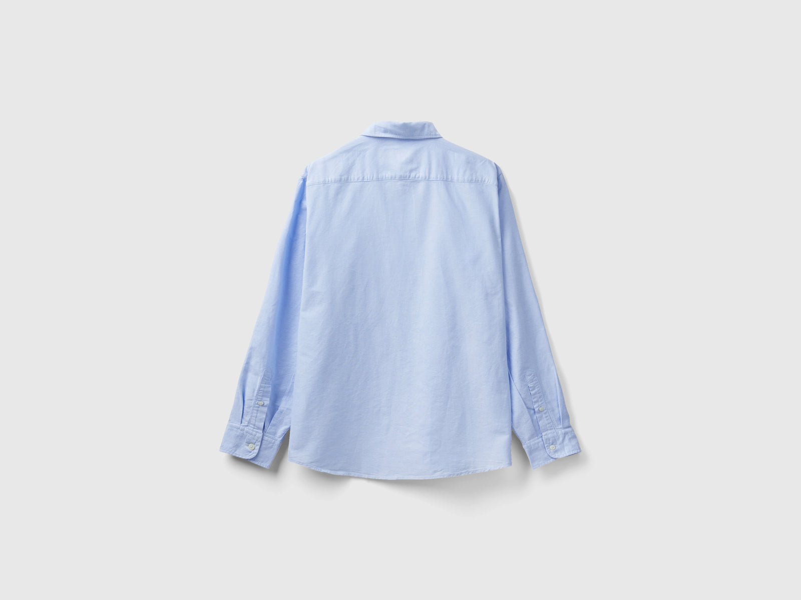 Camicia slim fit button down da uomo celeste 2 | Benetton Outlet