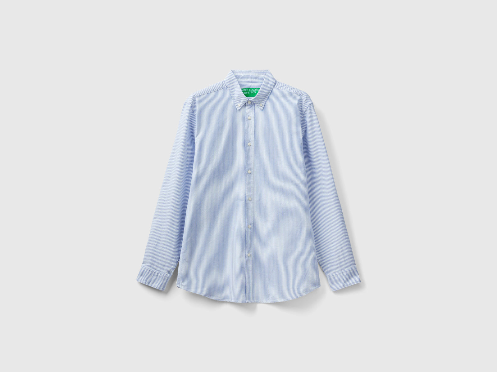 Camicia slim fit button down da uomo bianco | Benetton Outlet