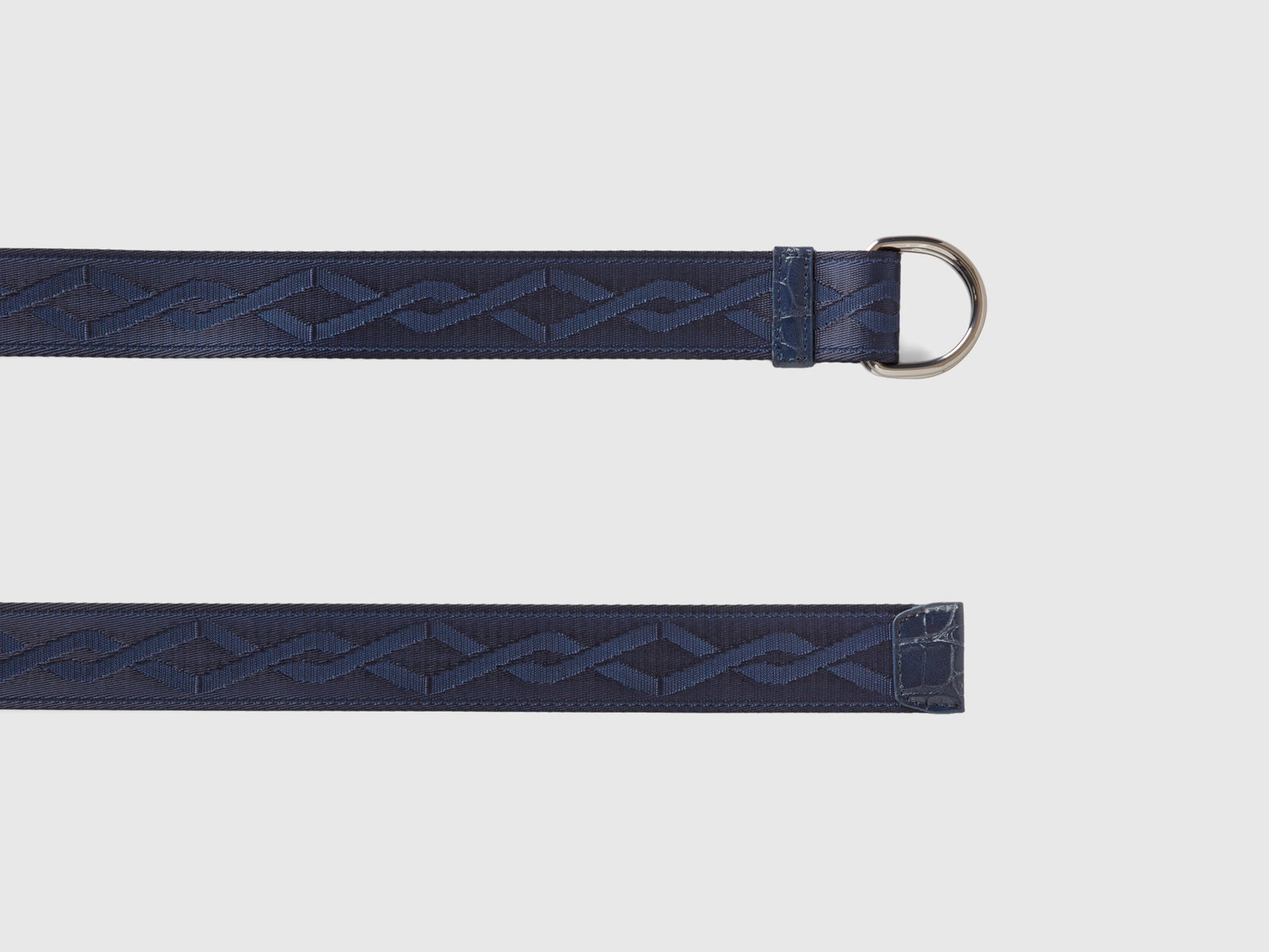 Belt with double ring da donna blu scuro 2 | Benetton Outlet
