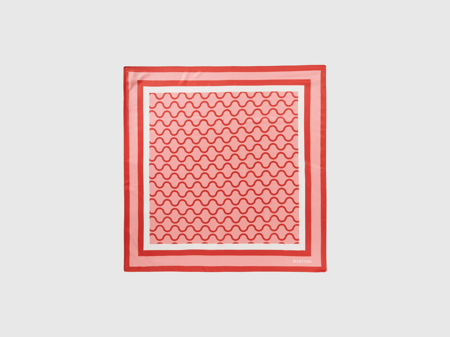 Foulard e rosso con stampa fantasia da donna rosa | Benetton Outlet