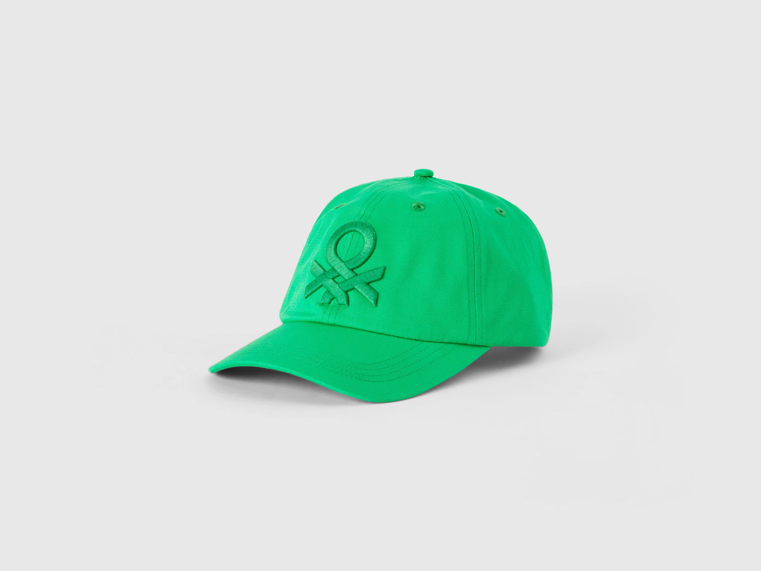 Gorra de béisbol con logo maxi da uomo verde | Benetton Outlet