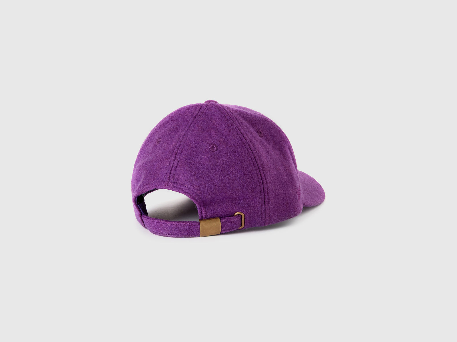 Cappello con visiera in panno da donna malva 2 | Benetton Outlet