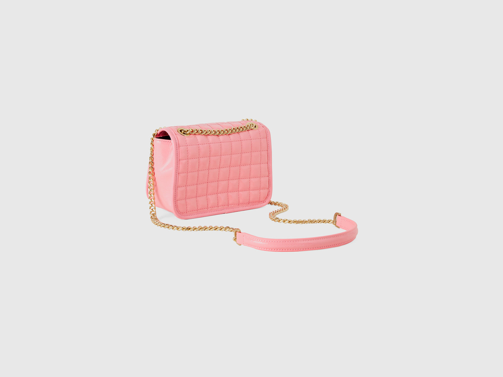 Borsa piccola lucida da donna rosa 2 | Benetton Outlet