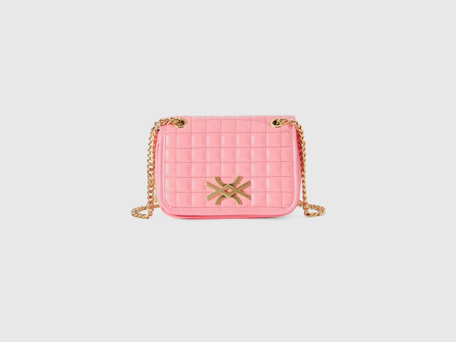 Borsa piccola lucida da donna rosa | Benetton Outlet