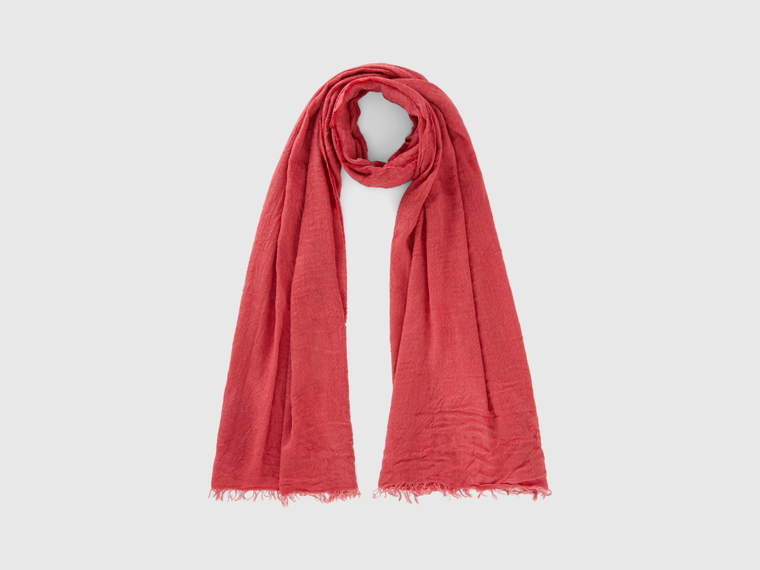 Sciarpa leggera in misto viscosa da donna rosso | Benetton Outlet