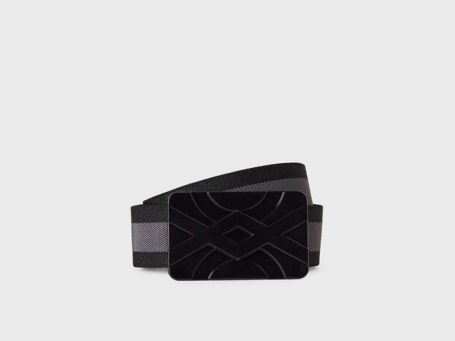 Cinturón elástico con hebilla da donna nero | Benetton Outlet