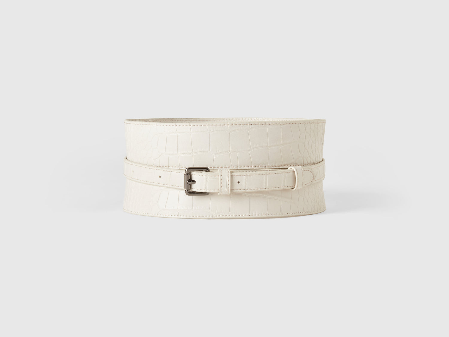 Cintura corsetto stampa cocco da donna bianco panna | Benetton Outlet