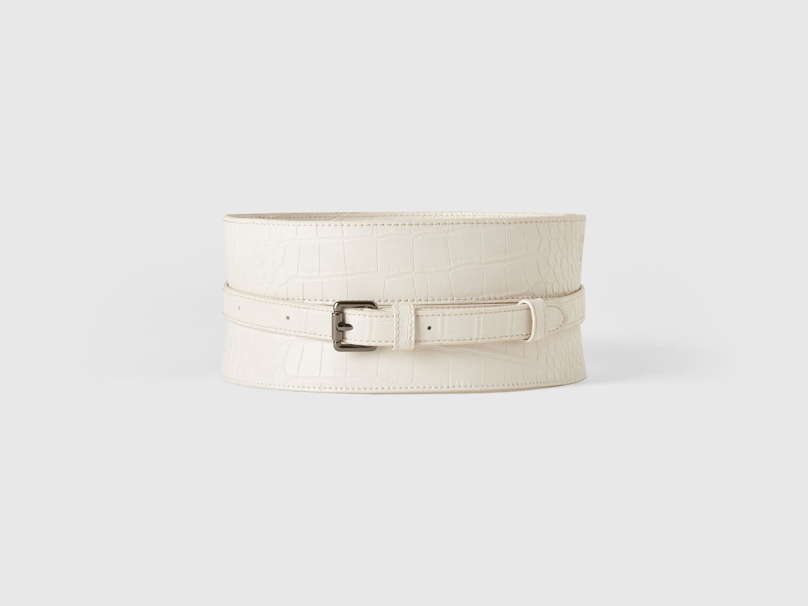 Cintura corsetto stampa cocco da donna bianco panna | Benetton Outlet