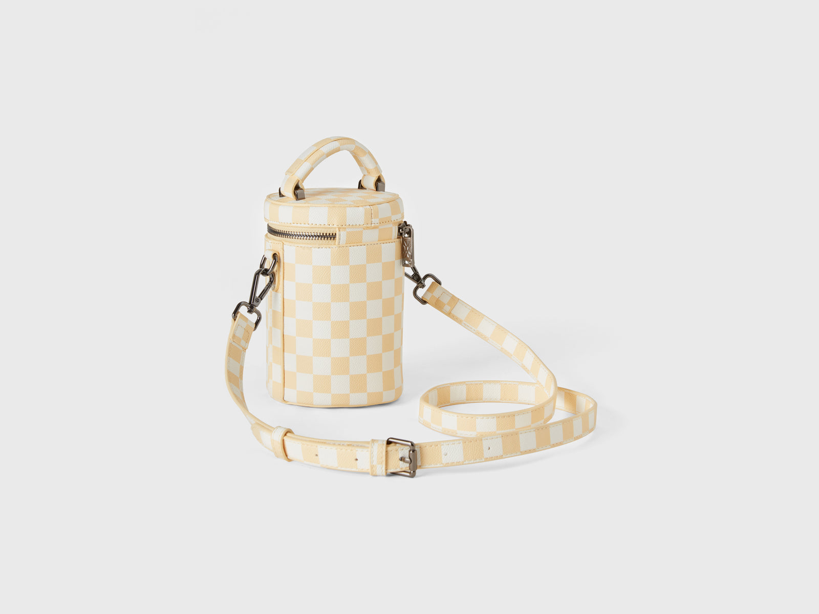 Mini borsa a cilindro a quadri da donna multi-color 2 | Benetton Outlet