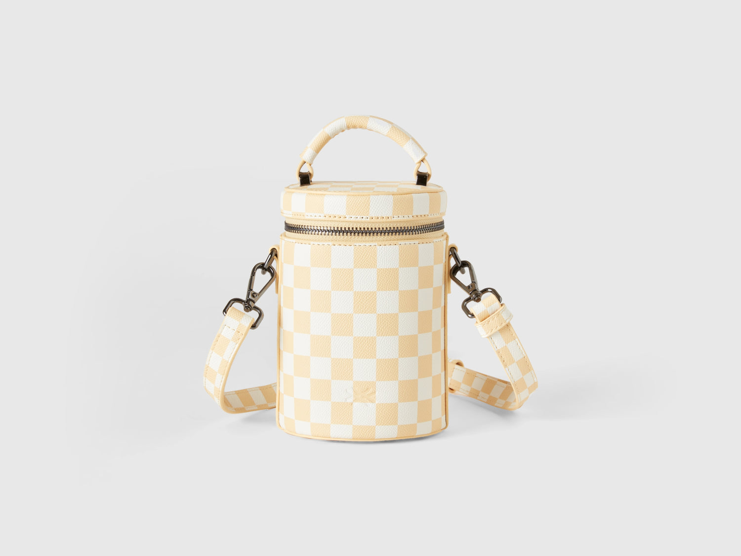 Mini borsa a cilindro a quadri da donna multi-color | Benetton Outlet