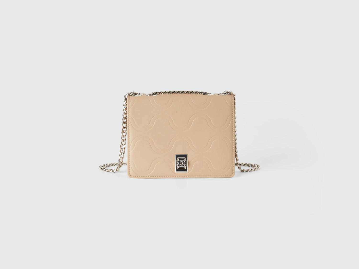 Borsa con motivo in rilievo da donna beige | Benetton Outlet