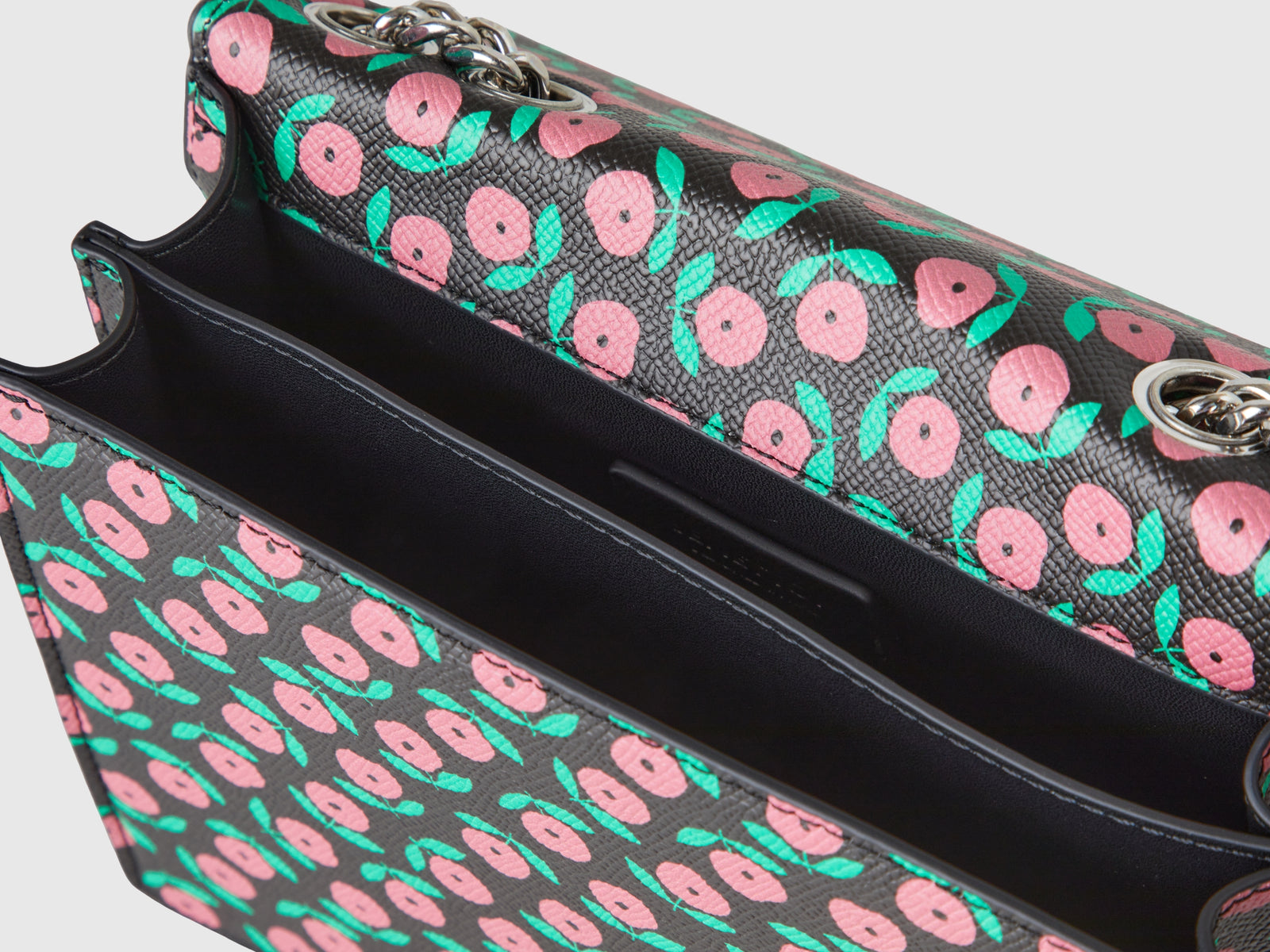 Borsa rigida a fiori da donna nero 3 | Benetton Outlet