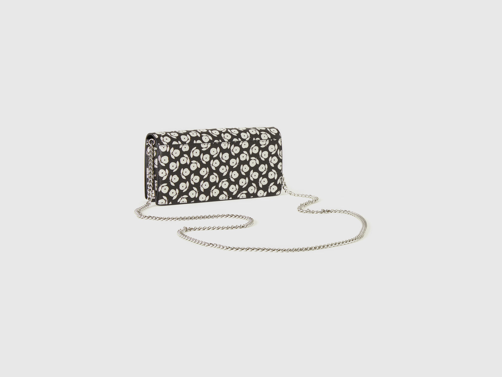 Borsa portafoglio a fiori da donna nero 2 | Benetton Outlet