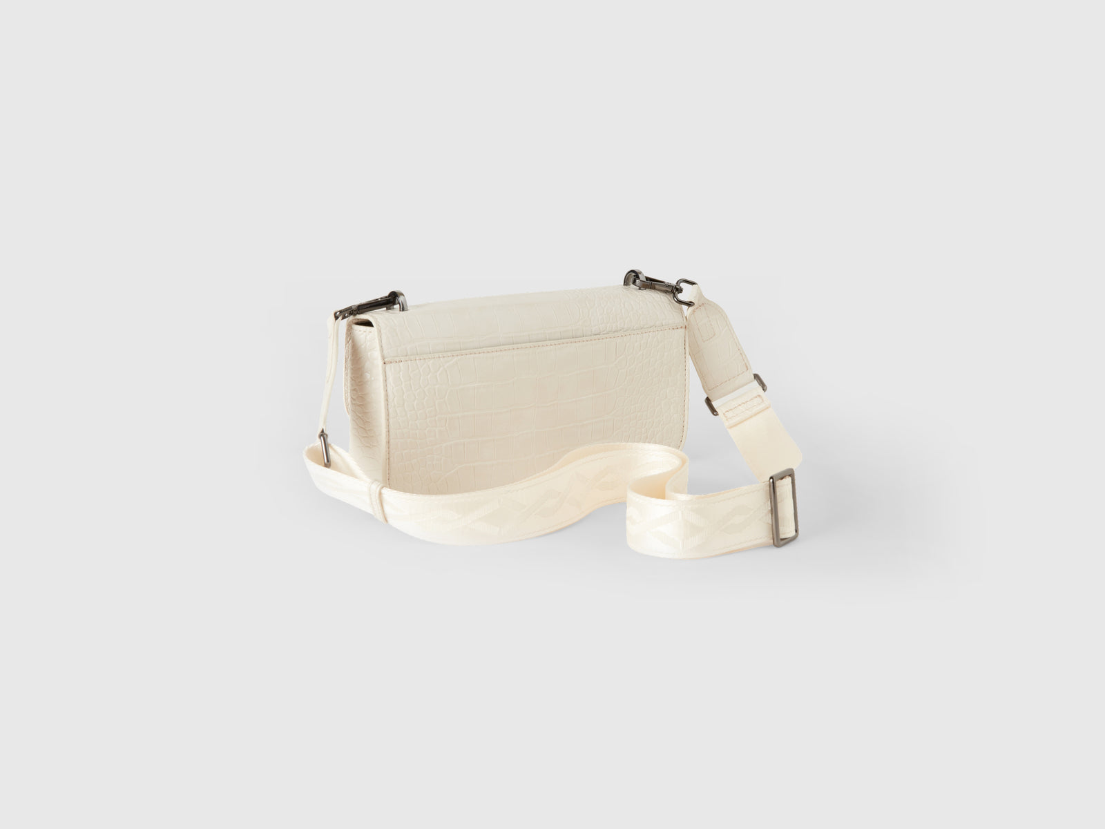Be Bag media stampa cocco da donna bianco panna 2 | Benetton Outlet