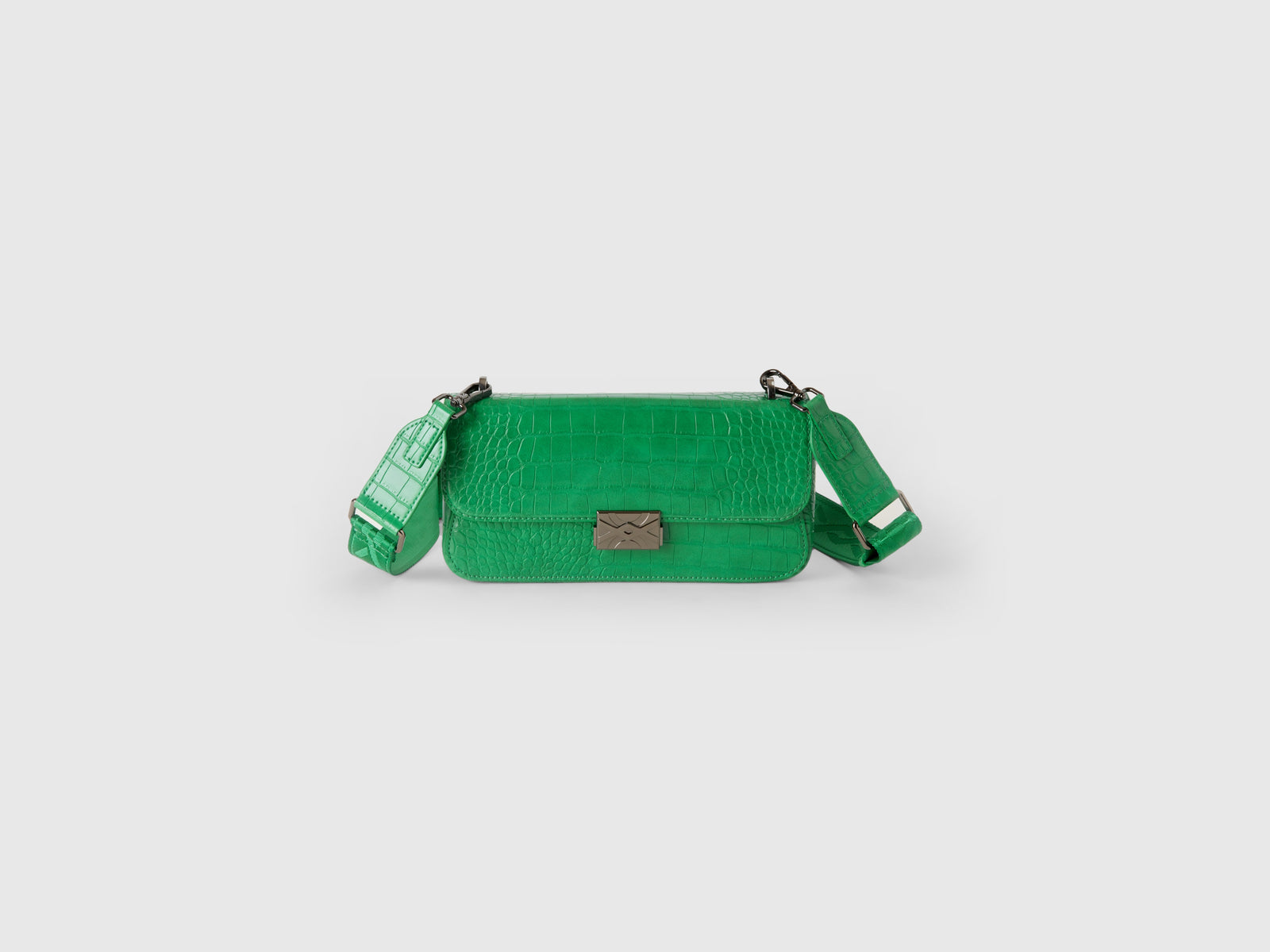 Be Bag media stampa cocco da donna verde | Benetton Outlet