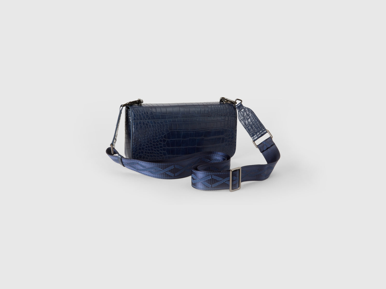 Be Bag media stampa cocco da donna blu scuro 2 | Benetton Outlet