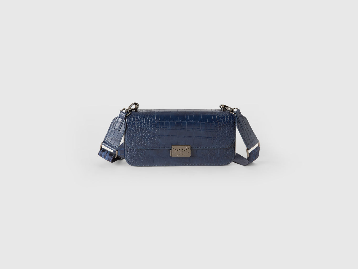 Be Bag media stampa cocco da donna blu scuro | Benetton Outlet