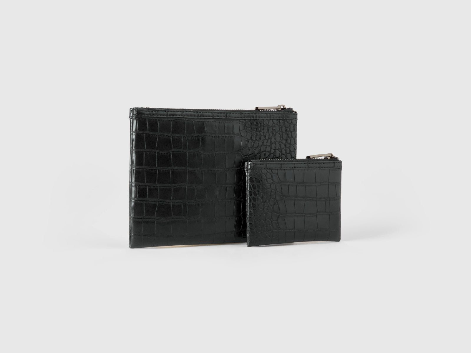 Due bustine stampa cocco da donna nero 2 | Benetton Outlet