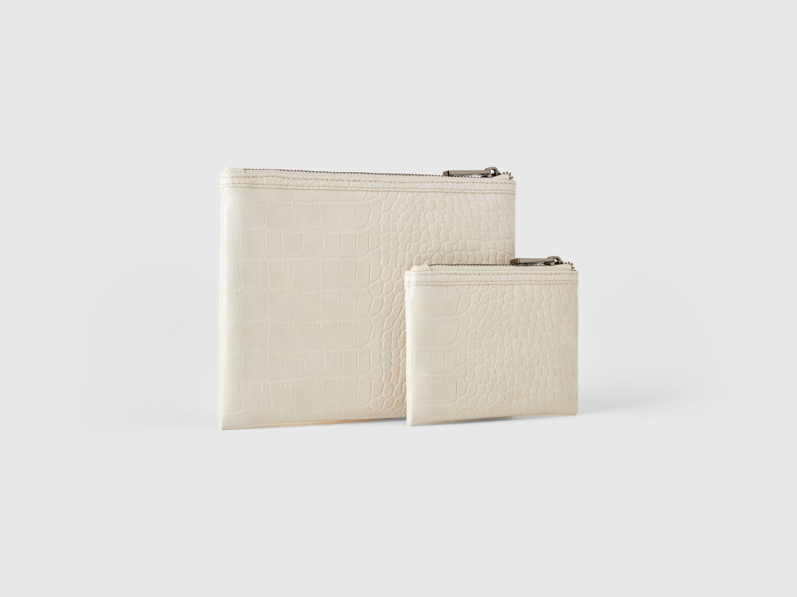 Due bustine stampa cocco da donna bianco panna 2 | Benetton Outlet