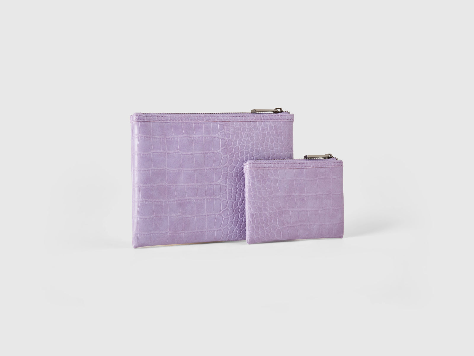 Due bustine stampa cocco da donna lilla 2 | Benetton Outlet