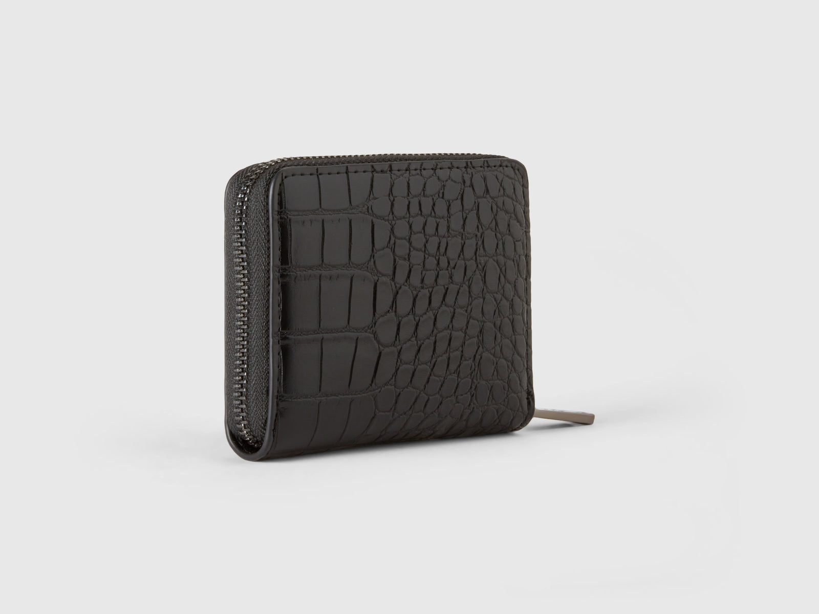 Portafoglio piccolo con zip da donna nero 2 | Benetton Outlet