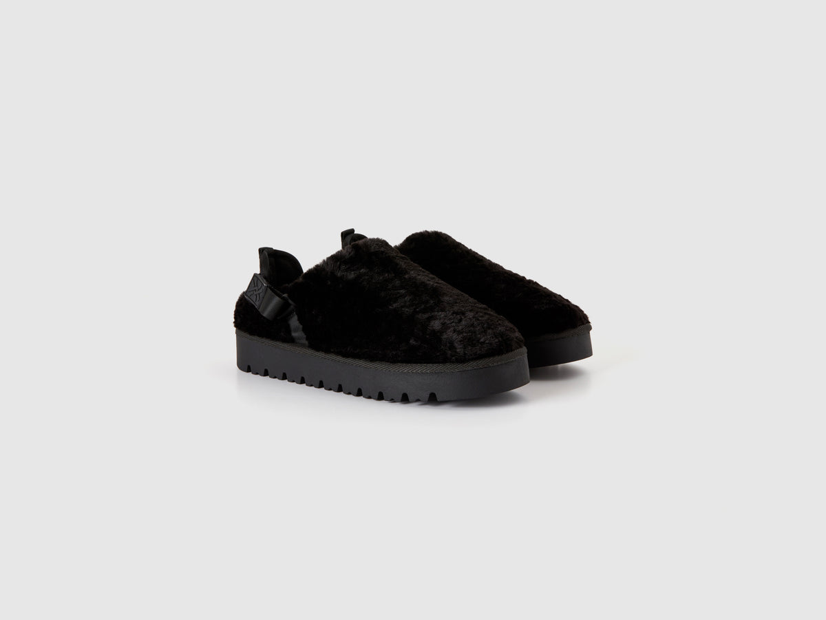 Sabot in pelliccia sintetica